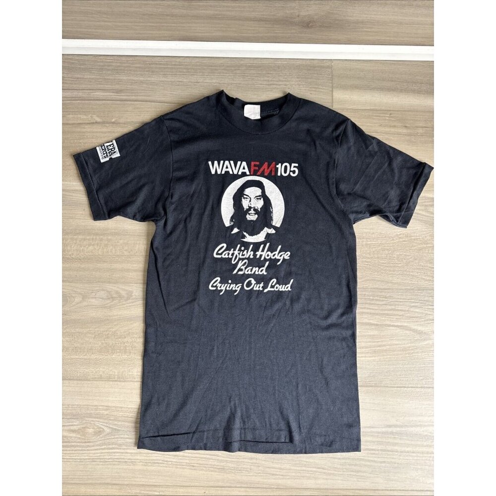 Vintage 70's Catfish hodge band Crying Out Loud t-shirt rare XS‎ Single Stitch